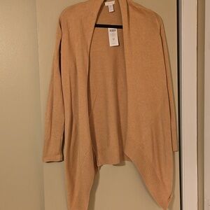 Chico's Drea Drape Cardigan Sweater Size 0 NWT